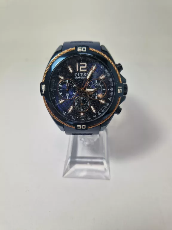 ZEGAREK GUESS W1168G4 GRANATOWY PORYSOWANE SZKIEŁKO