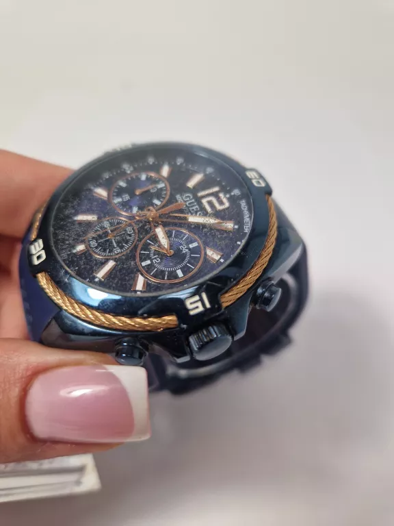 ZEGAREK GUESS W1168G4 GRANATOWY PORYSOWANE SZKIEŁKO