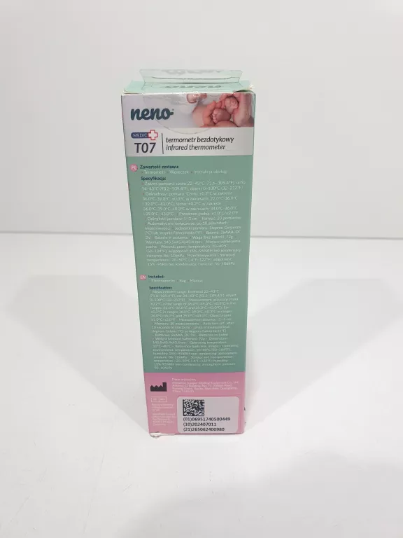 PROFESJONALNY TERMOMETR BEZDOTYKOWY NENO T07