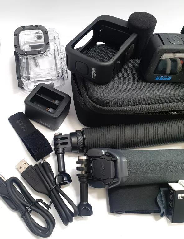 KAMERA SPORTOWA GOPRO HERO 12 BLACK - BARDZO BOGATY ZESTAW
