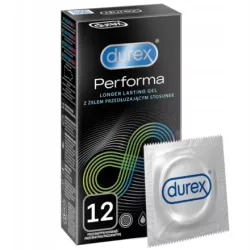 PREZERWATYWY DUREX PERFORMA OPÓŹNIAJĄCE PRZEDŁUŻAJĄCE STOSUNEK 12 SZTUK