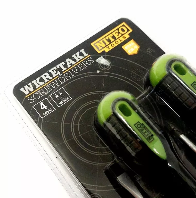 ZESTAW WKRĘTAKÓW NITEO TOOLS S1S0029--19 4 SZTUKI