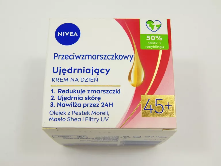 KREM UJĘDRNIAJĄCY DO TWARZY NIVEA 45+ DZIEŃ 50 ML