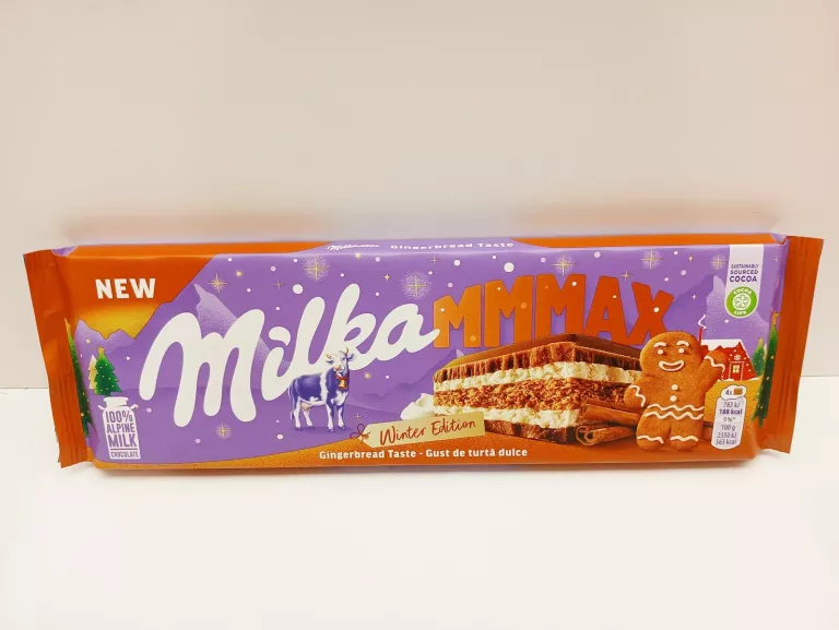 MILKA MAX MLECZNA PIERNIKOWA ZIMOWA EDYCJA LIMITOWANA 300G