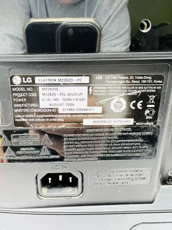 MONITOR TV LG M2262D