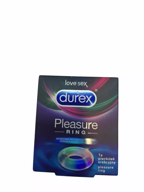 DUREX PLEASURE RING PIERŚCIEŃ NAKŁADKA EREKCYJNA DŁUGI SEX NA PENISA