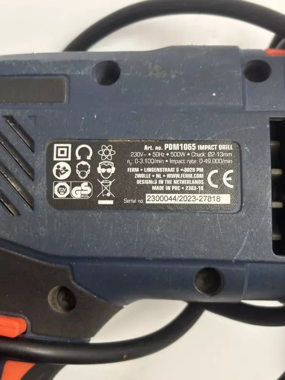 WIERTARKA UDAROWA FIRMA FERM 500W IMPACT DRILL PDM 1065