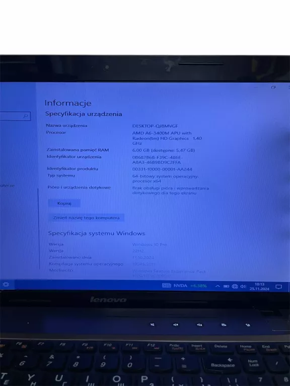 LAPTOP LENOVO IDEAPAD Z575 ŁAD