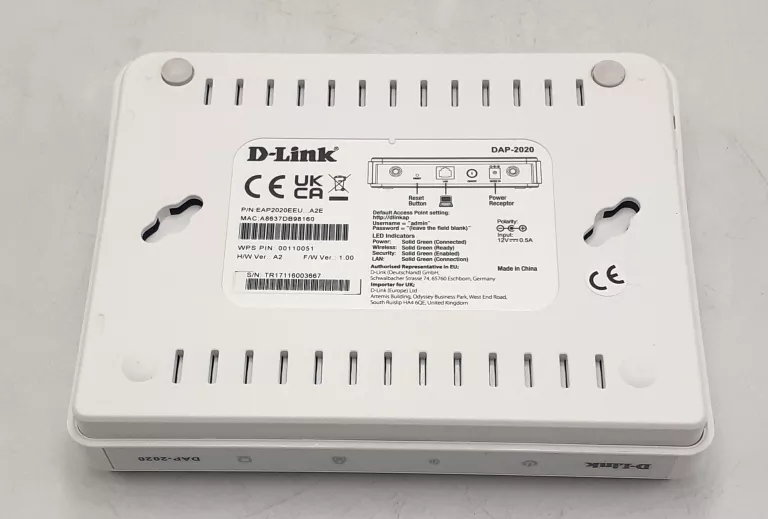 D-LINK DAP-2020 WIRELESS N ACCESS POINT DO 300 MBIT/S