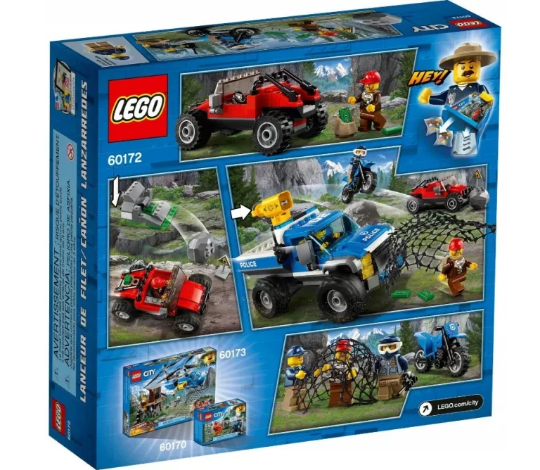 KLOCKI LEGO 60172 CITY - POŚCIG GÓRSKĄ DROGĄ