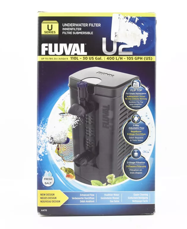 FLUVAL U2 FILTR WEWNĘTRZNY DO AKWARIUM DO 110L