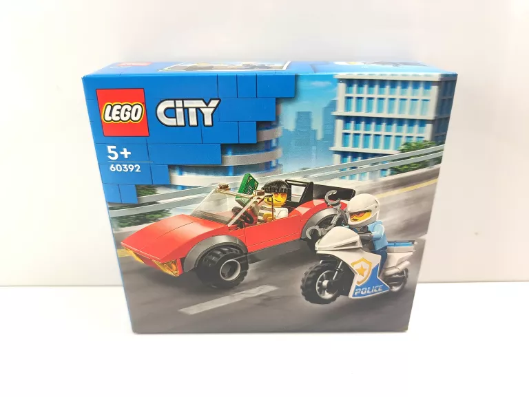 LEGO CITY 60392 MOTOCYKL POLICYJNY POŚCIG ZA SAMOCHODEM