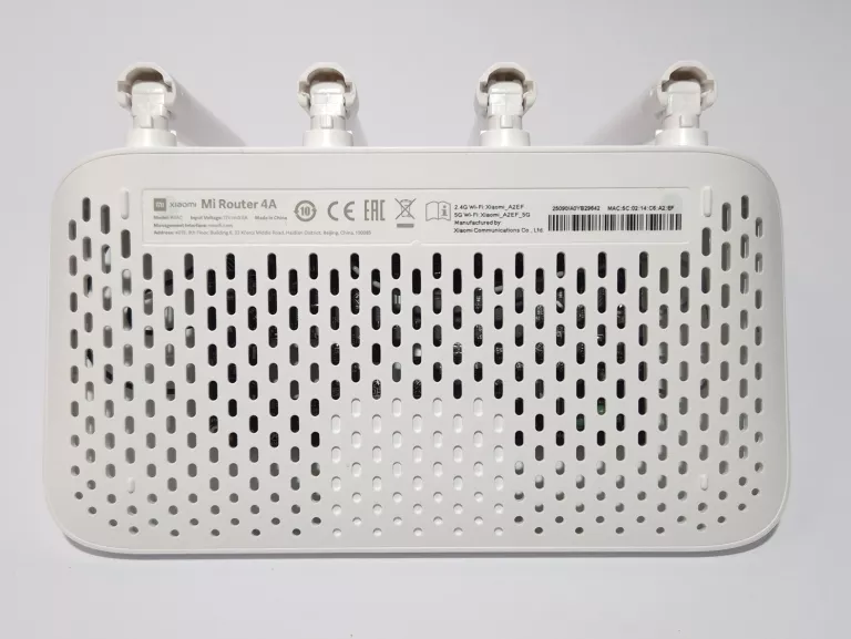ROUTER XIAOMI MI ROUTER 4A 802.11AC 300 MBIT/S ETHERNET LAN (RJ-45) PORTS