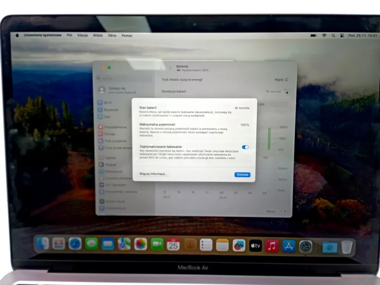 APPLE MACBOOK AIR 13,3/M1/8GB/256GB/MACOS (MGN63ZEA) #GWARANCJA 100%BAT