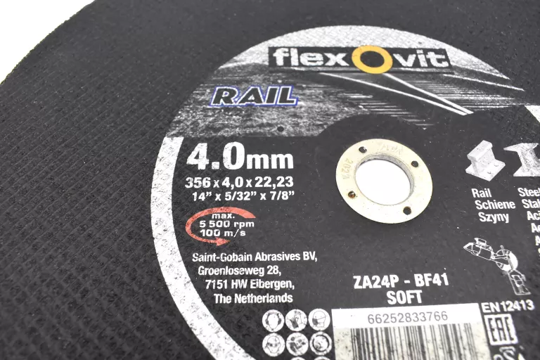 TARCZA FLEX O VIT 356,0MM/4,0MM/22,23MM STAL/SZYNY