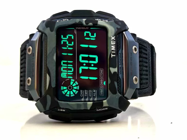 ZEGAREK WODOSZCZELNY TIMEX SHOCK COMMAND ALARM STOPER TW5M18200