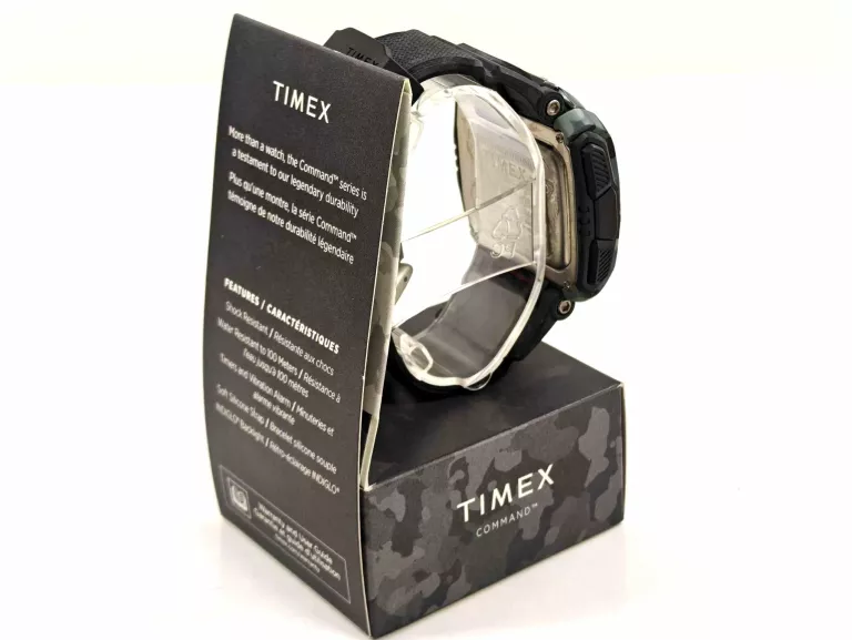 ZEGAREK WODOSZCZELNY TIMEX SHOCK COMMAND ALARM STOPER TW5M18200