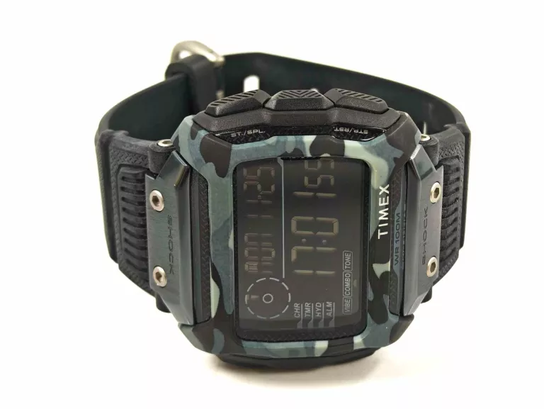 ZEGAREK WODOSZCZELNY TIMEX SHOCK COMMAND ALARM STOPER TW5M18200