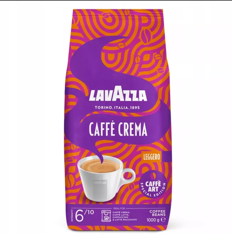 KAWA ZIARNISTA ARABICA LAVAZZA LEGGERO CAFE CREMA 1000 G