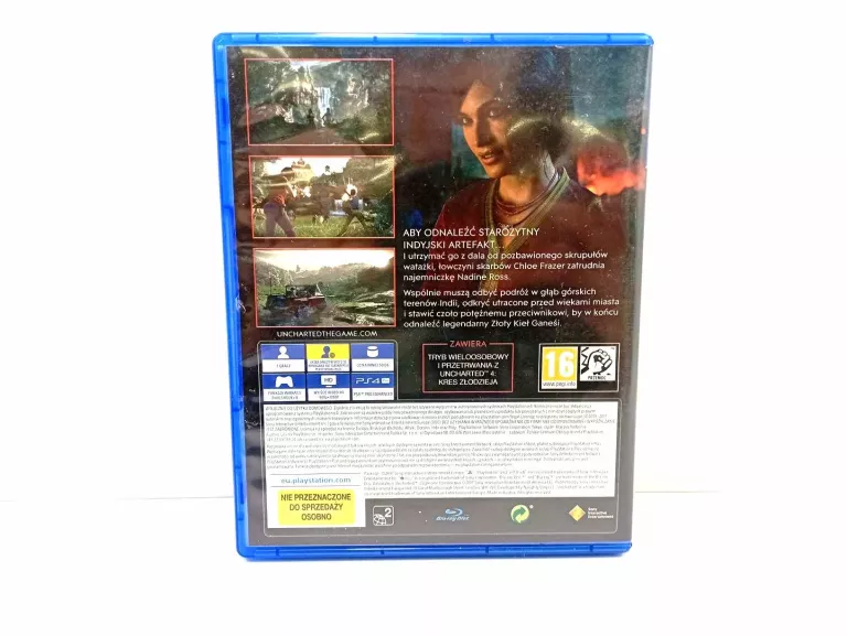 UNCHARTED ZAGINIONE DZIEDZICTWO (GRA PS4)