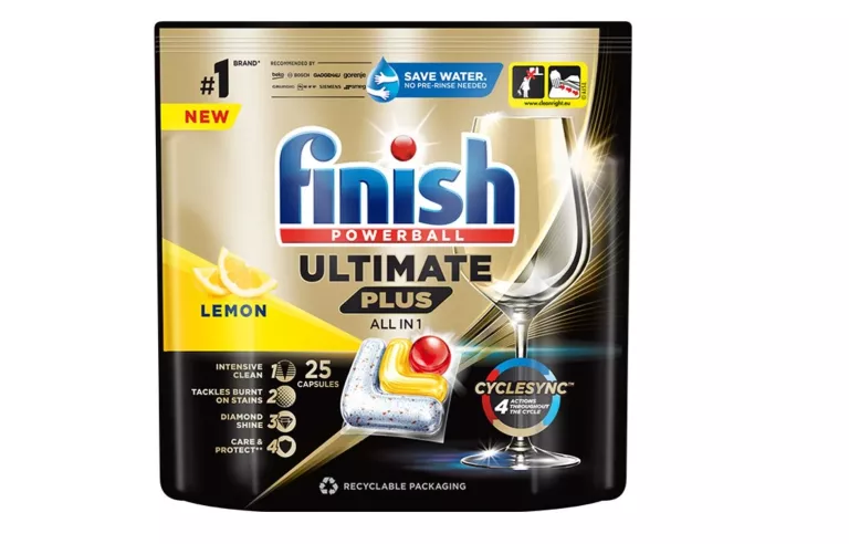 FINISH ULTIMATE PLUS ALL IN 1 LEMON KAPSUŁKI DO ZMYWARKI  25