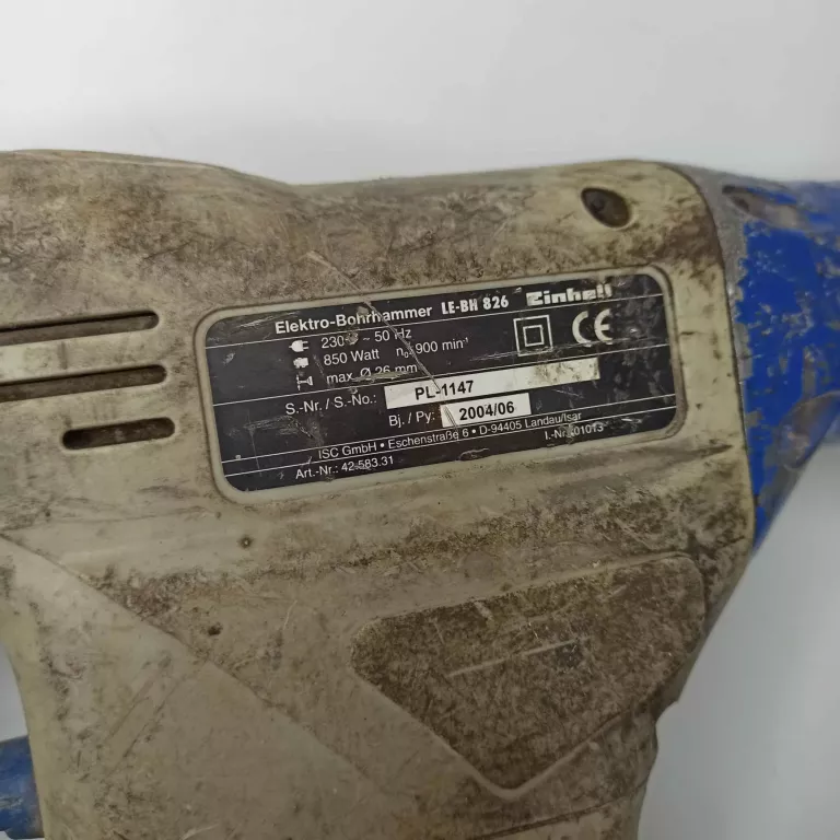MŁOTOWIERTARKA EINHELL SDS PLUS 850 W (5247/24)