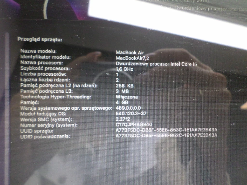 laptop-macbook-air-1466-72-2015r-intel-core-i5-16-ghz-4gb120gb-rozdzielczosc-px-4474-90