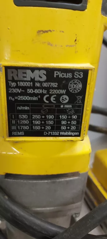 WIERTNICA REMS PICUS S3