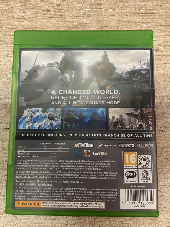 XBOX ONE CALL OF DUTY GHOSTS