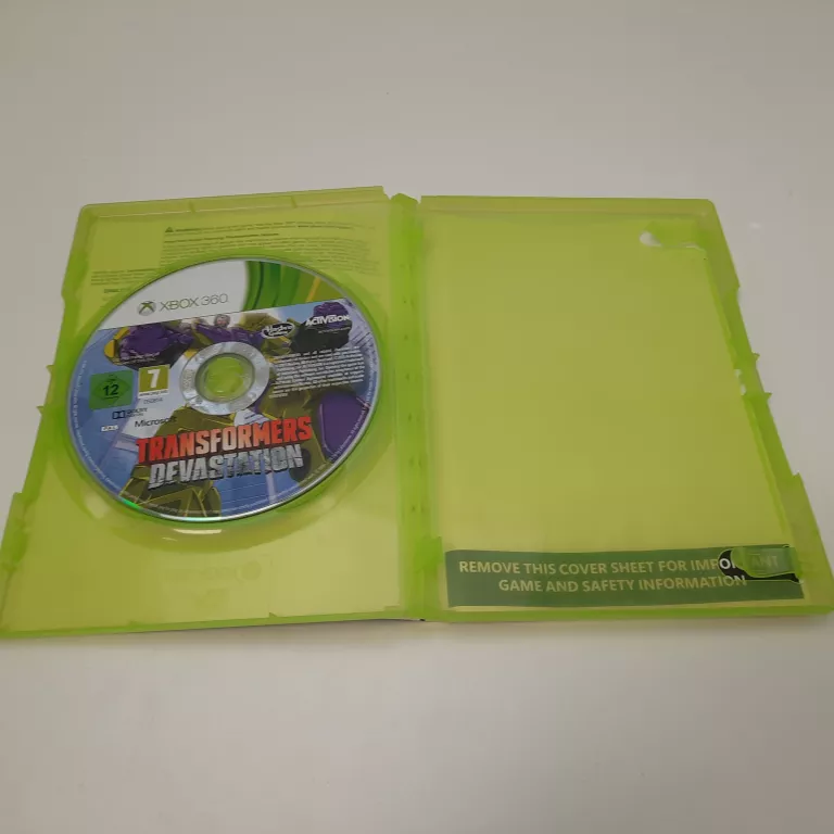 TRANSFORMERS DEVASTATION XBOX 360
