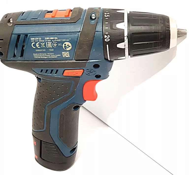 WIERTARKO-WKRĘTARKA BOSCH PROFESSIONAL GSR 12V-15   2XAKU 2.0AH