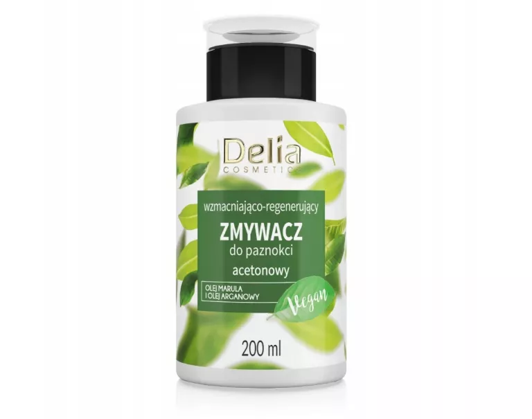 ZMYWACZ PAZNOKCI Z ACETONEM I OLEJAMI ARGANOWYM - REGENERUJĄCY - WEGAŃSKI