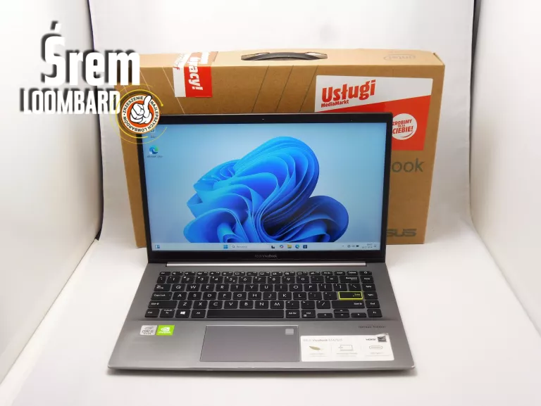 LAPTOP ASUS VIVOBOOK S433J, I5-1035G1, 8GB/512GB SSD, KOMPLET