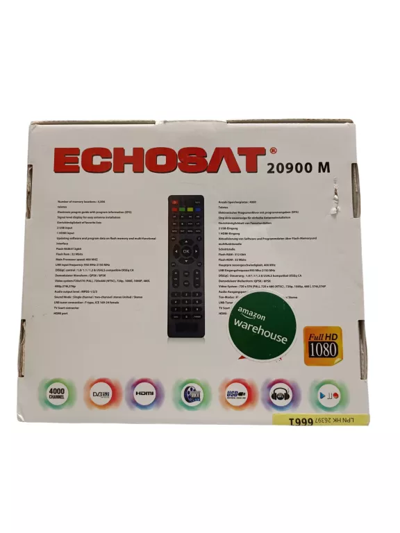 TUNER TELEWIZJI SATELITARNEJ ECHOSAT 20900M