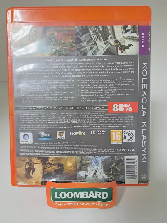 PRINCE OF PERSIA ZAPOMNIANE PIASKI NA PC