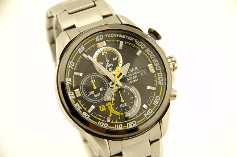 ZEGAREK MĘSKI SOLARNY CHRONOGRAF PULSAR BY SEIKO PZ6003X1 VR43-X002 SOLAR