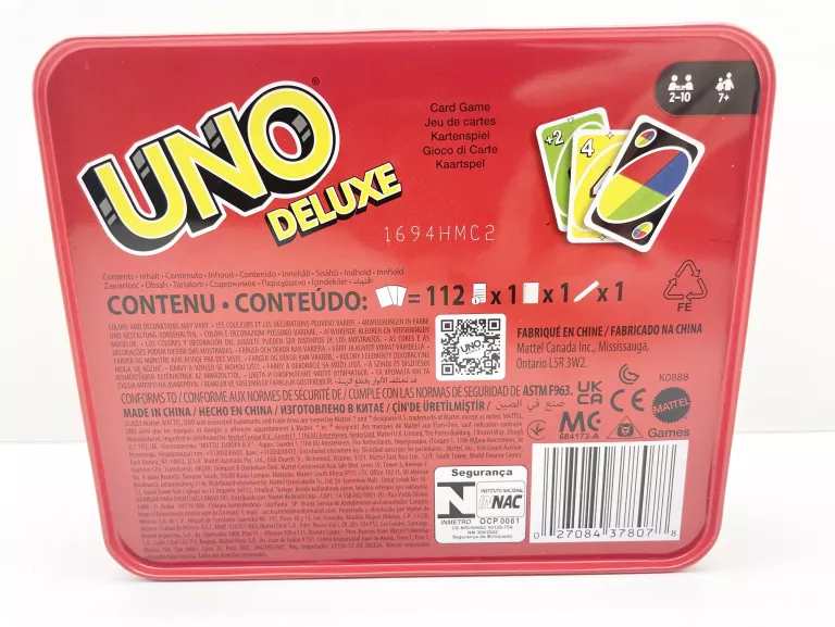 UNO DELUXE KARTY DO GRY