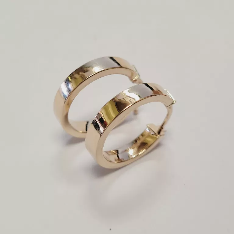 PIĘKNE ZŁOTE KOLCZYKI KÓŁKA 585 14K 1,95G