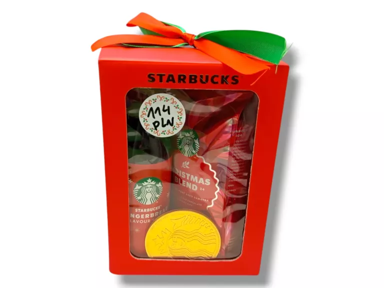 ZESTAW ŚWIĄTECZNY STARBUCKS SYROP, KAWA, CZEKOLADA