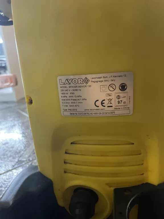 MYJKA CIŚNIENIOWA LAVOR SPACER SENIOR 130