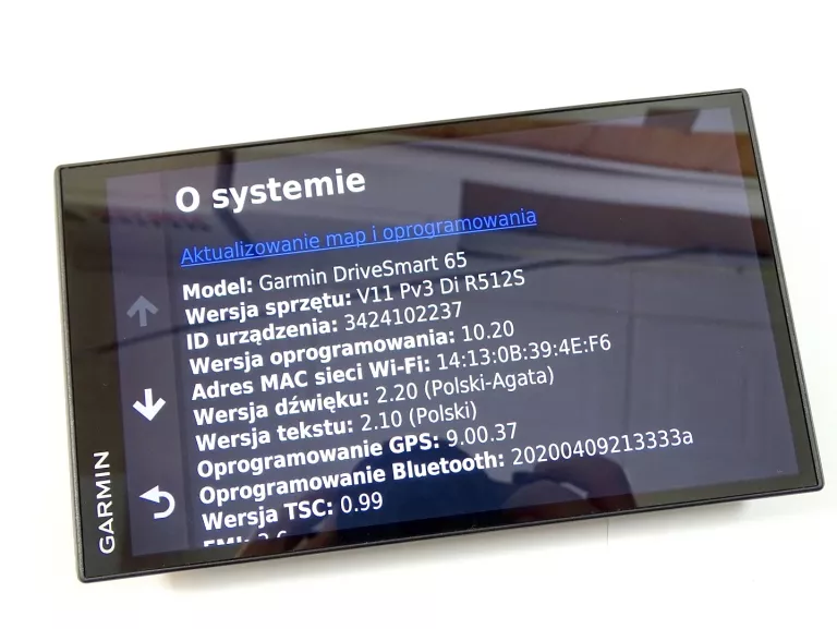 NAWIGACJA GARMIN DRIVESMART 65 + ŁADOWARKA SD64GB