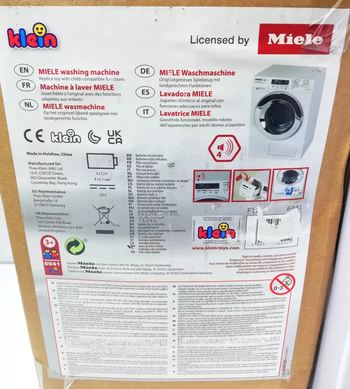 PRALKA MIELE KLEIN 6941 NA WODĘ OBRACANY BĘBEN + DŹWIĘK