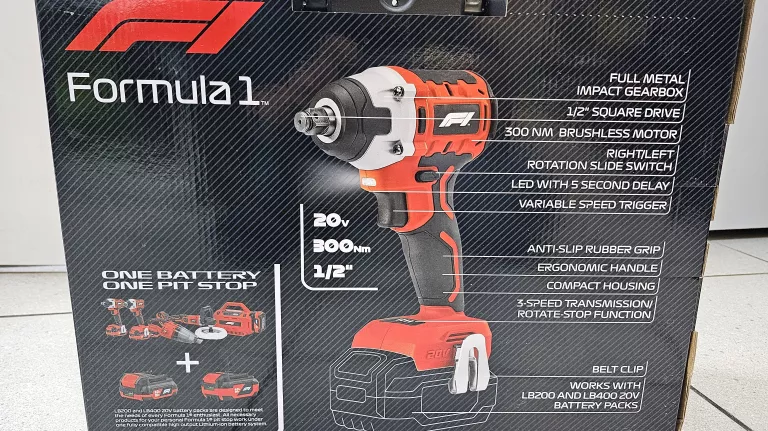 KLUCZ UDAROWY FORMULA 1 IW300 300NM 20V + NASADKI OD LOMBARD TRZEBNICA