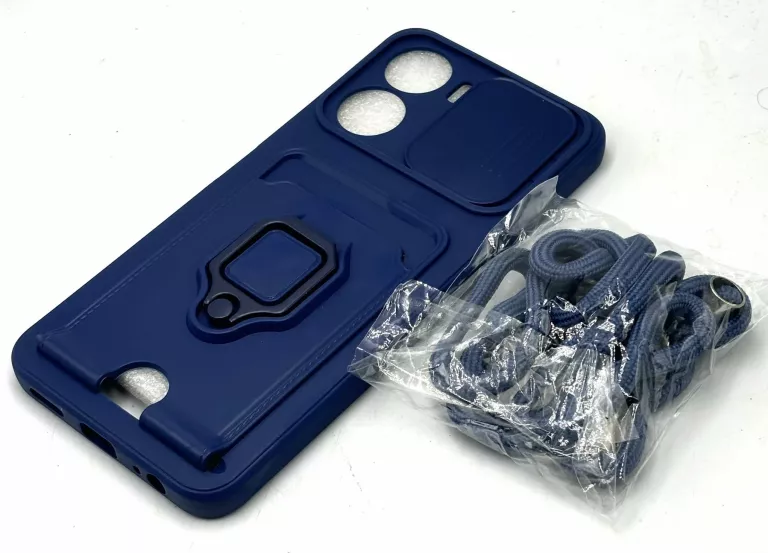 CASE / ETUI VIVO Y16 NIEBIESKIE / GRANATOWE Z PASKIEM