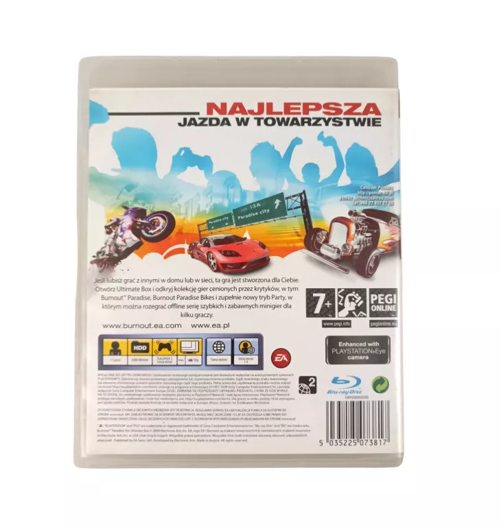 GRA NA PS3 BURNOUT PARADISE THE ULTIMATE BOX