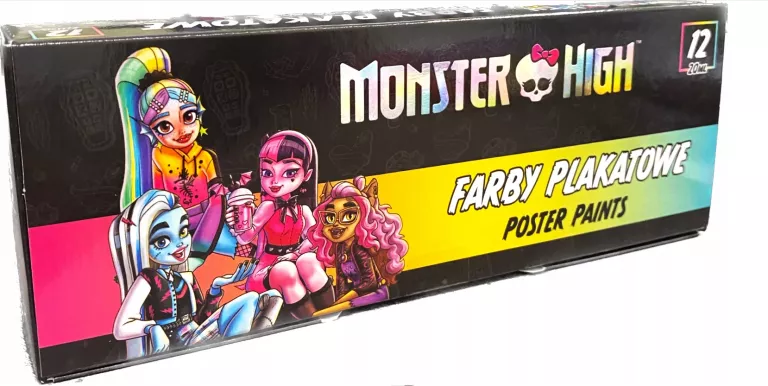 FARBY PLAKATOWE  MONSTER HIGH 12SZT