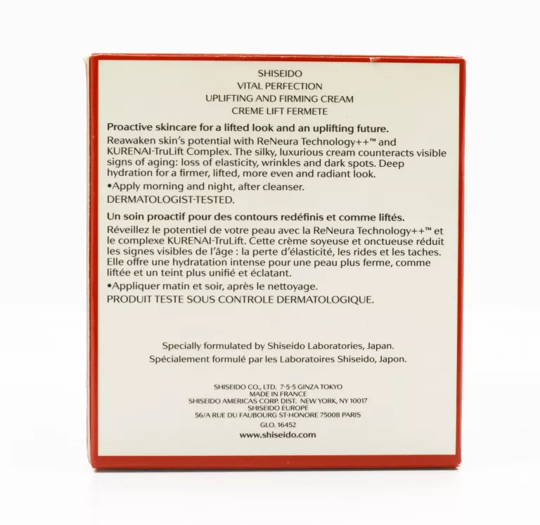 SHISEIDO VITAL PERFECTION UPLIFTING FIRMING CREAM UJĘDRNIAJĄCY KREM 75 ML