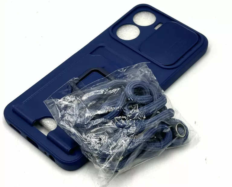 CASE / ETUI VIVO Y16 NIEBIESKIE / GRANATOWE Z PASKIEM