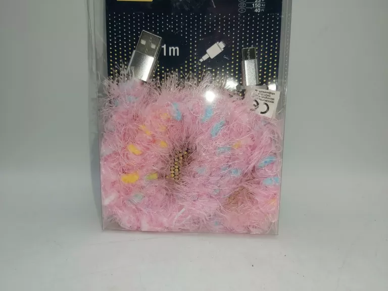 KABEL USB NA USB TYP C 1M RÓŻOWE DEKORACYJNY!!!