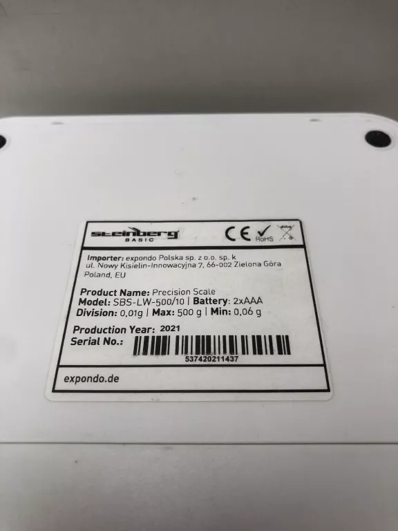 WAGA PRECYZYJNA STEINBERG SYSTEMS SBS-LW-500